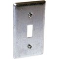 Hubbell Electrical Box Cover, 1 Gang, Rectangular, NOVAL, Toggle Switch 865